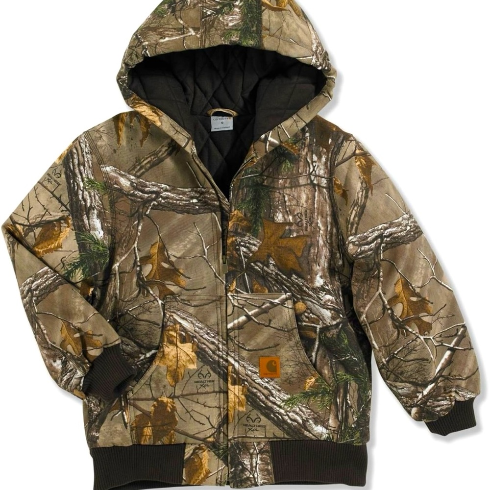 Carhartt Big Boys Jacket S (7-8) Camo